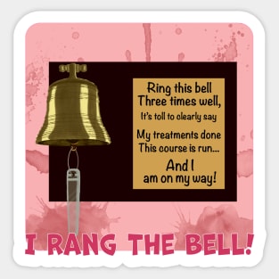 Breast Cancer Radiation Bell To Ring Sticker